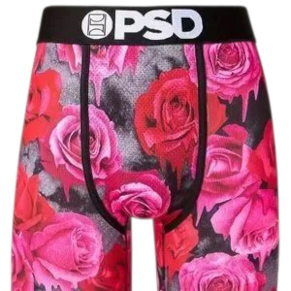 PSD Mens Size XX Large Stretch Boxer Briefs Red Roses  Themed Underwear New - Picture 1 of 1